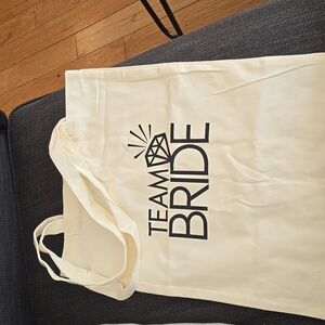 Team Bride Set of 3 Tote bags new
